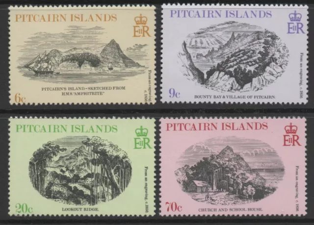 Pitcairn Islands 1979 19th Century Engravings set of 4 MUH