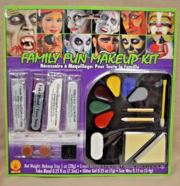 Rubie's Family Fun Makeup Kit Water Washable Halloween Glitter GEL