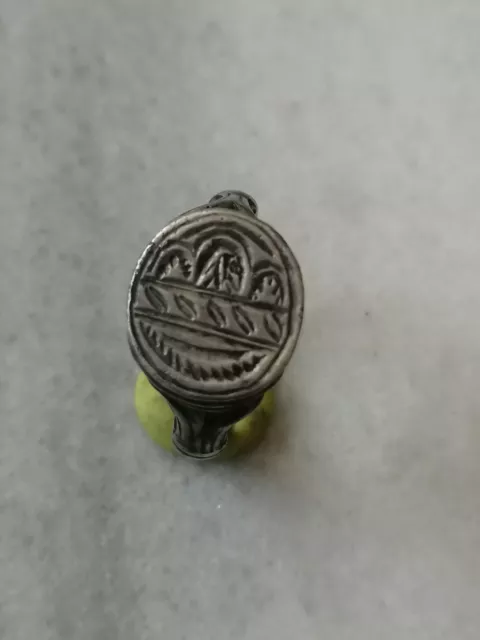 Antique  Rare Pre Georgian  Silver Occult Ring US - 9