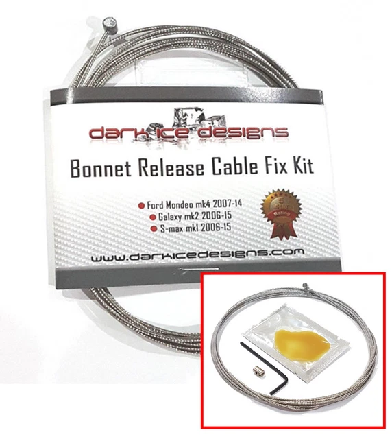 FORD MONDEO MK4 2007+ broken snapped Release cable FIX EASY