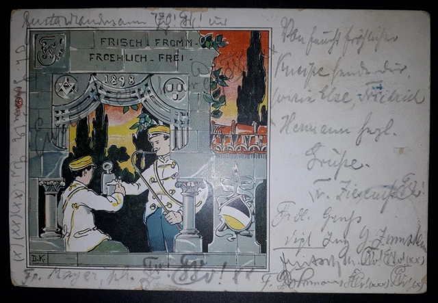 AK WINGOLF Berlin 1905 Wingolfsbund Studentika Studentica Berliner