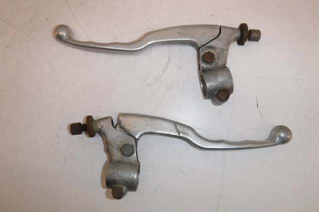 1981 yamaha yz60 OEM CLUTCH BRAKE PERCH MOUNTS WITH LEVERS