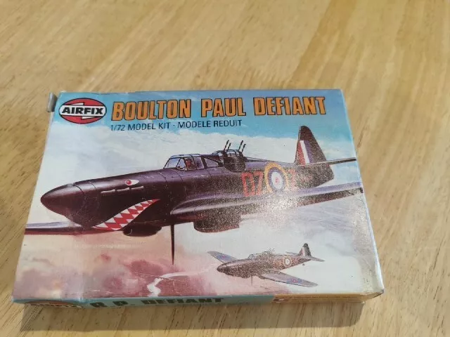 Vintage Rare 1980 Airfix 1/72 Bolton Paul Defiant Series 1 Model Kit. #61031-9