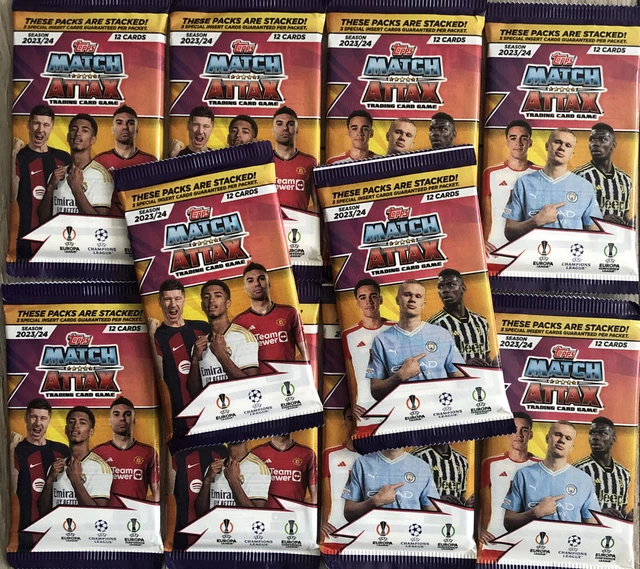 Topps Match Attax 2023-24 confezione singola 23/24 X 10 = 120 carte / inserti speciali