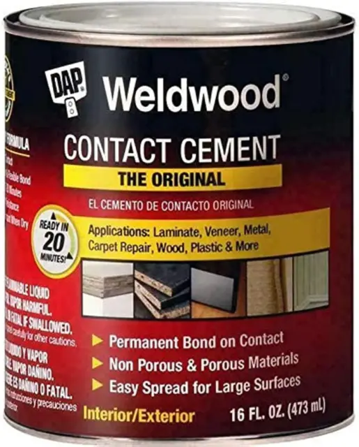 Dap 00271 Weldwood Original Contact Cement, 1-Pint