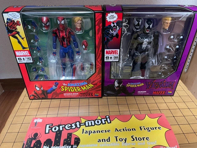 MAFEX SET: NR. 088 Venom & Nr. 143 Spider-Man Ben Reilly Comic Ver ...