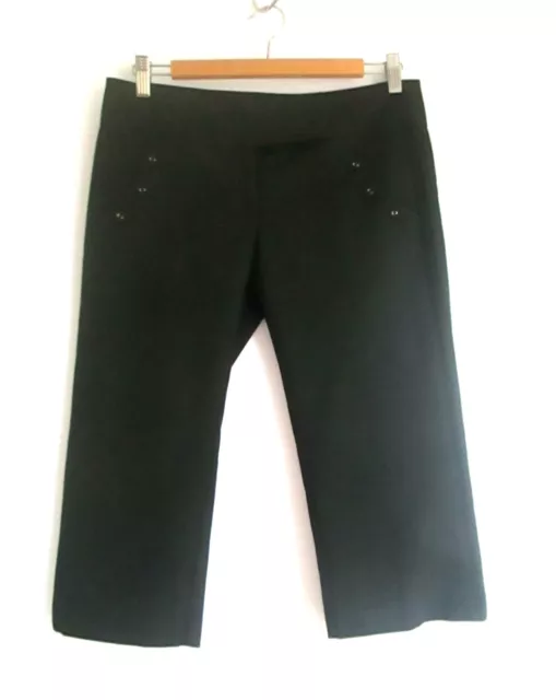 Sportsgirl Exclusives sz 8 Black Wool Blend Crop Pants 2