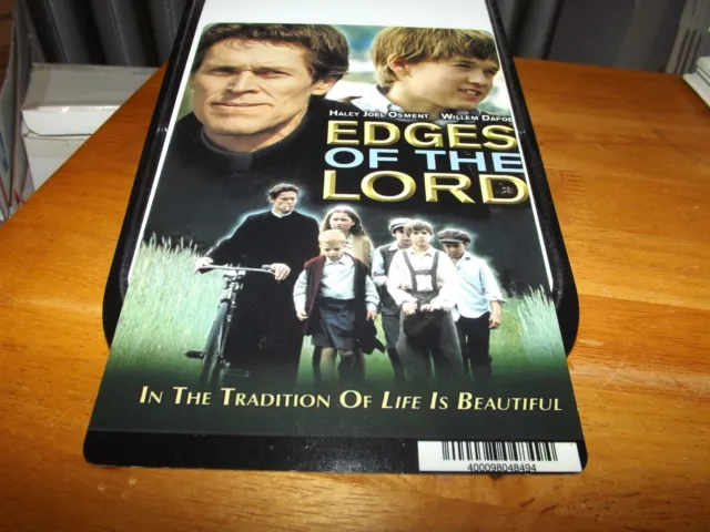 EDGES OF THE LORD DISPLAY BACKER CARD (not a dvd) 5.5" X 8" NO MOVIE