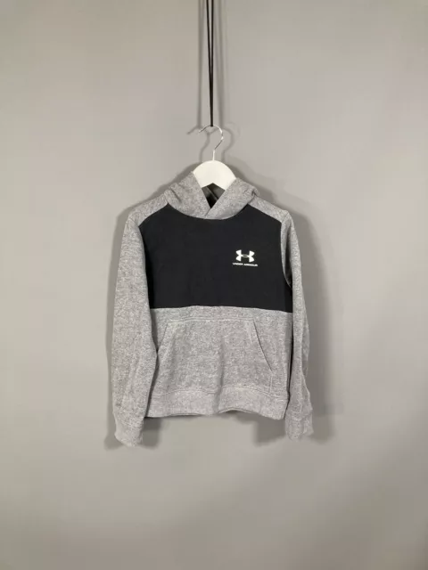 Felpa con cappuccio UNDER ARMOUR - Piccola gioventù - Grigio - Ottime condizioni - Ragazzo