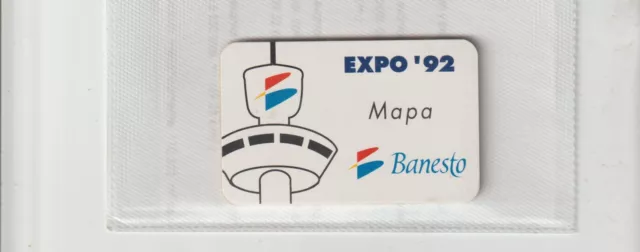 Expo 92 Sevilla Plano plegable de Expo en Formato Tarjeta (GU-701)