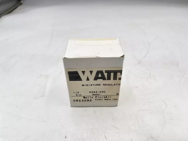 Watts R384-02C 1/4" 0/125 Psi Minature Regulator - New