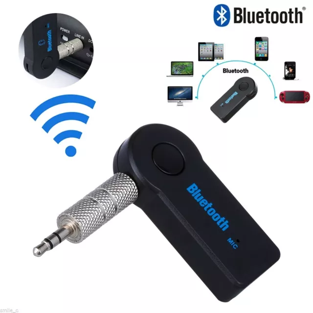 Wireless Bluetooth 3.5mm AUX Audio Stereo Music Car Receiver Adapter with Mic