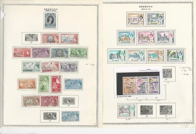 Bermuda Collection 1865-1969 on 7 Minkus Specialty Pages, British 3