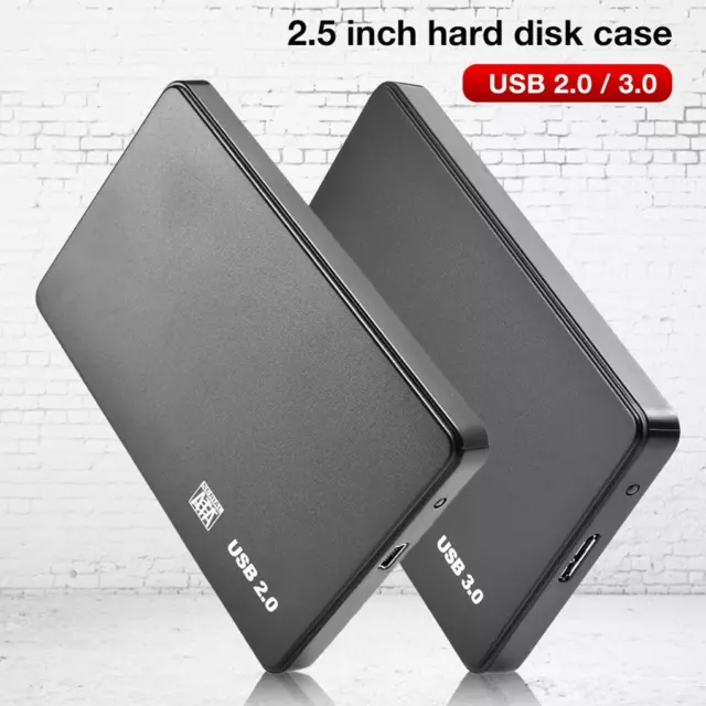 USB 3.0/2.0 SATA 2.5" Hard Drive External Enclosure Hard Disk Box SSD HDD Case
