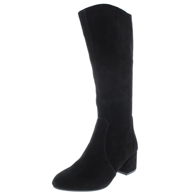 Steve Madden Womens Hanna Black Casual Boots Heels 5.5 Medium (B,M) BHFO 4262
