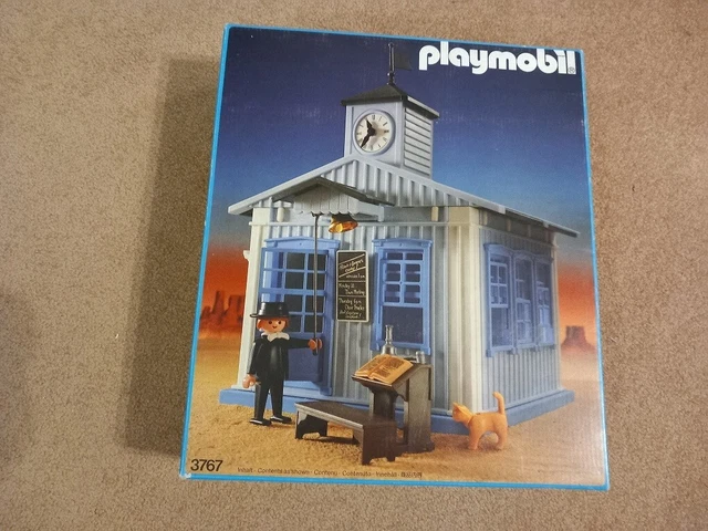 Playmobil western 3870 far west campement indiens décor animaux lot complet avec boîte origine vintage - Jeux & Jouets
