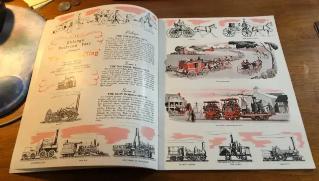 1948 Chicago Illinois Railroad Fair Official Guide Book Program 35c Native RR 3