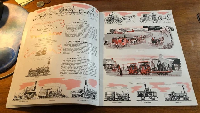 1948 Chicago Illinois Railroad Fair Official Guide Book Program 35c Native RR 3