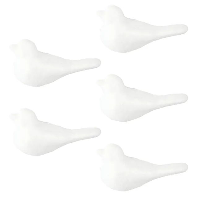 POLYSTYRENE FOAM BIRD Shape White Foam Pack Of 5 Craft DIY Home Party  Decoration £2.19 - PicClick UK
