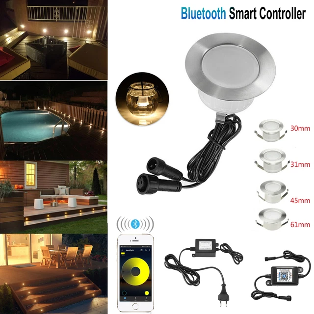 INDARUN Lampada Da Terra Spot Da Incasso+Wifi Controller-luce