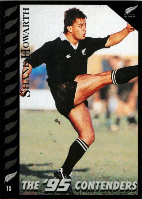 ✺New✺ 1995 NEW ZEALAND ALL BLACKS World Cup Card SHANE HOWARTH Contenders