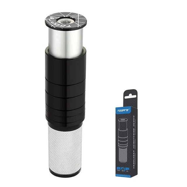 Extension De Potence / Rallonge De Guidon Pour Vélo (VTT/route), Aluminium Noir, 81x28.6mm, Neuve