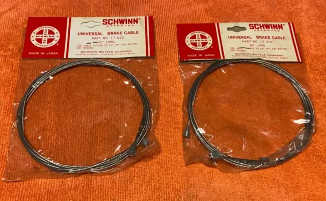 2 Genuine Schwinn Bicycle Universal 17 552 Inner Brake Cables Fits All Stingrays