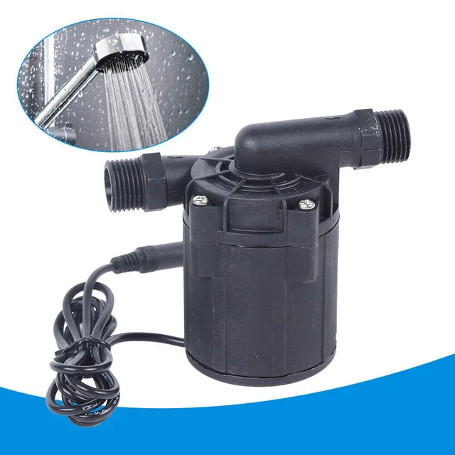 TOPINCN 12V Solar-Wasserpumpe – 10W, Bürstenlos, Geräuscharm, 1/2“ Gewinde, Für Brunnen, Aquarium & Solarkreislauf