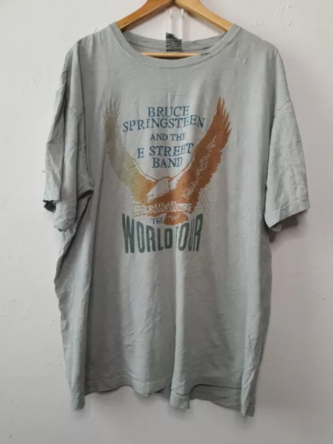 Vintage Bruce Springsteen E Street Band Shirt Adult Extra Large Blue 02/03 Tour