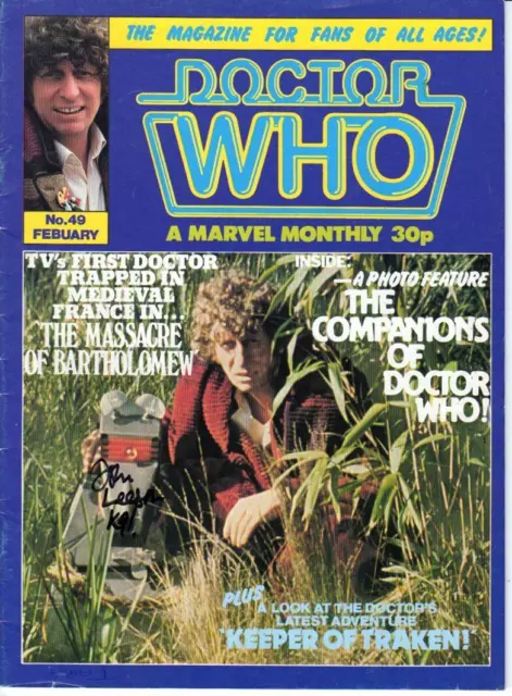 Doctor Who Magazine DWM Issue 49 - Signed by JOHN LEESON