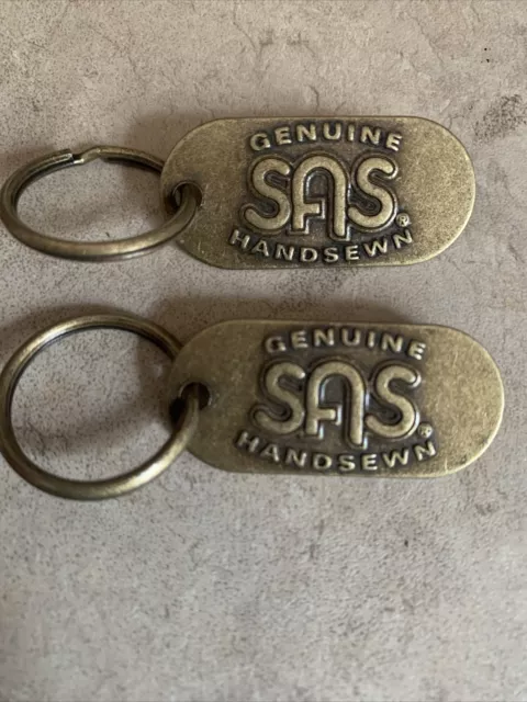 Genuine SAS Handsewn Brass Keychains lot of 2 Purse