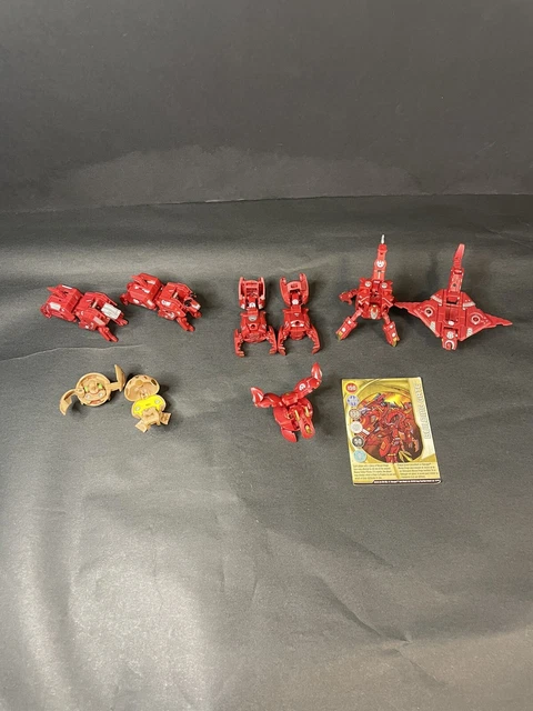 Bakugan Battle Brawlers Pyrus Maxus Dragonoid 7 In 1 Rare With 2 Extra Bakugan Battle Brawlers Pyrus Maxus Dragonoid 7 In 1 Rare With 2 Extra