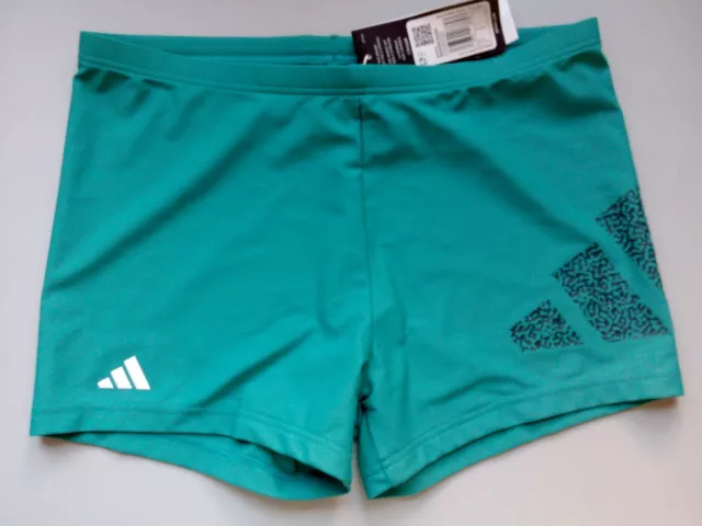 Badehose - Boxer Branded - Adidas - Petrol -  Gr. L - Neu