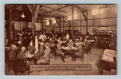 MERRITT HALL ENLISTED Mens Club Camp Merritt New Jersey NJ 1919 DB 