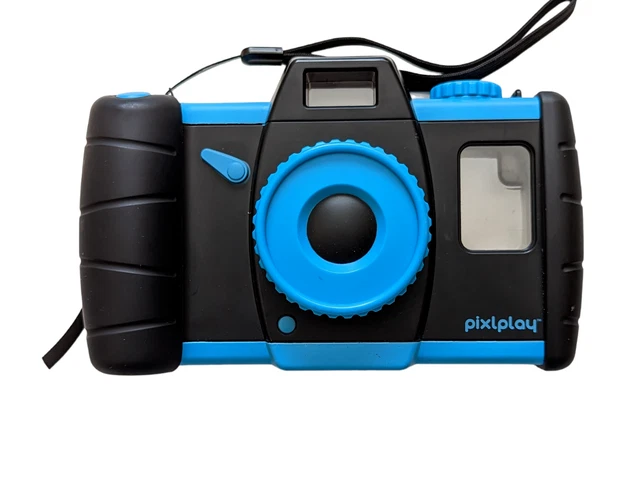 Cámara Pixlplay azul convierte tu teléfono inteligente en una cámara segura para niños