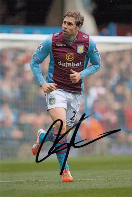Grant Holt Hand Signed Aston Villa 6x4 Photo Football Autograph 1