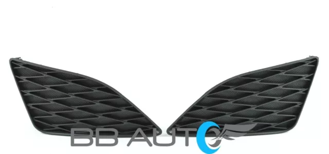 NEW 3pc LOWER FRONT BUMPER GRILLE FOG COVERS BLACK TEXTURED FOR 09-10 COROLLA 3