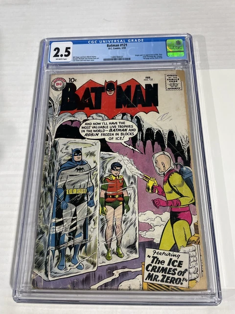 BATMAN #121 CGC 2.5 1st Appearance App MR. FREEZE (Mr. Zero) Viktor!  Major Key!