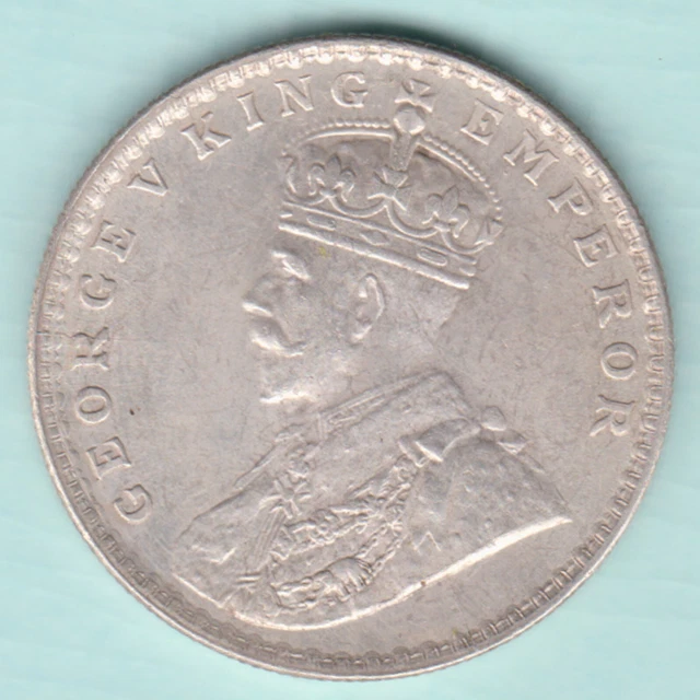 British India 1916 King George V One Rupee Silver Coin In Top Grade