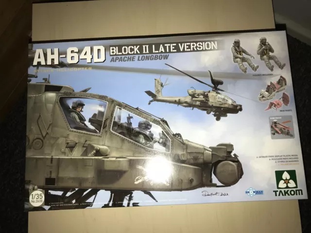 Takom AH-64D Block II Late Version inkl. Figuren in 1/35 + Zubehör