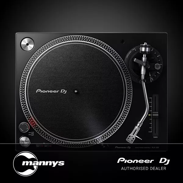 Pioneer PLX500 Turntable in Black (Cartridge Included)