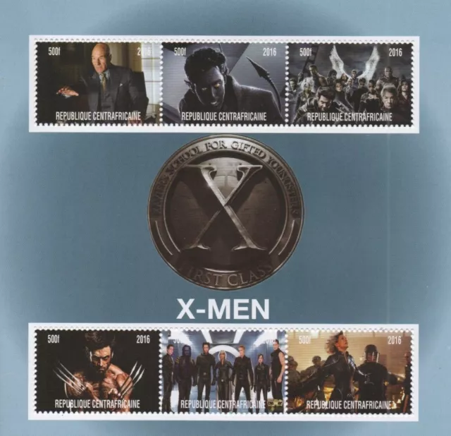 X- Men First Class Comic Movie 2016 Mnh Stamp Sheetlet