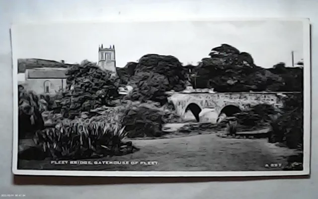 Postcard. Fleet Bridge, GATEHOUSE of FLEET, Kirkcudbrightshire. R.P. Unused. VG.