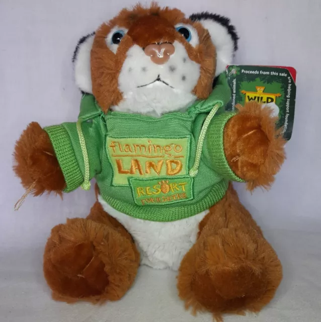 BRAND NEW WITH TAGS Flamingo Land Resort Yorkshire Tiger Plush Soft Toy Souvenir