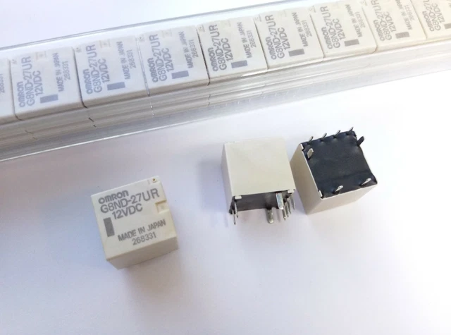 [2 pcs] OMRON G8ND-27UR  12VDC 25A Automotive PCB relay  2x SPDT