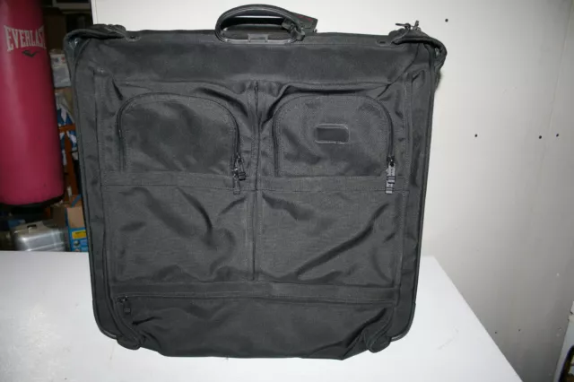 Tumi Black Alpha Wheeled Garment Bag 2233D3 Extended Trip Rolling Wardrobe