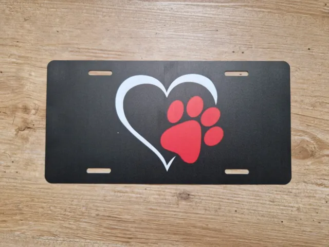 US Army Kennzeichen  Nummernschild License Plate Dog with heart, Hund, Herz 🐕