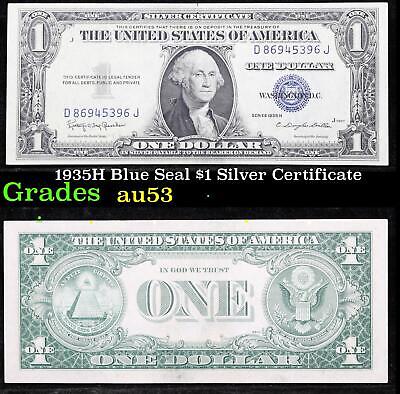 1935H $1 dollar Blue Seal Silver Certificate