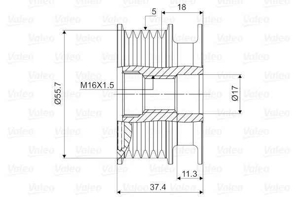 VALEO 588015 Generatorfreilauf - Präzisionsersatzteil Für Lichtmaschinen