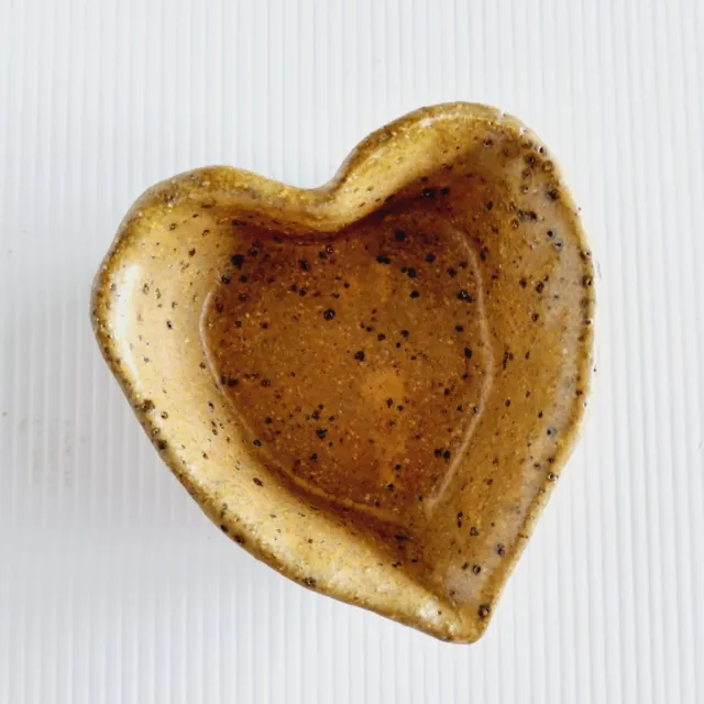 Vintage Australian Pottery Bowl Small Heart Dish Romantic Core Natural Home